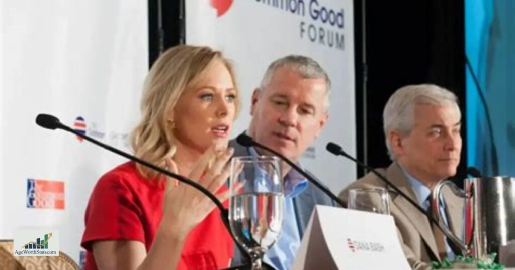 Margaret Hoover smiling during a PBS Firing Line interview, American political commentator and conservative media personality.