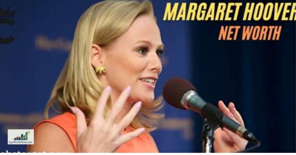 Margaret Hoover smiling during a PBS Firing Line interview, American political commentator and conservative media personality.